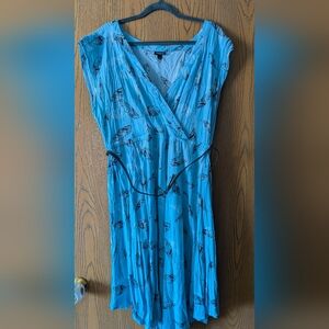 Torrid Light Blue Feather Dress | 2